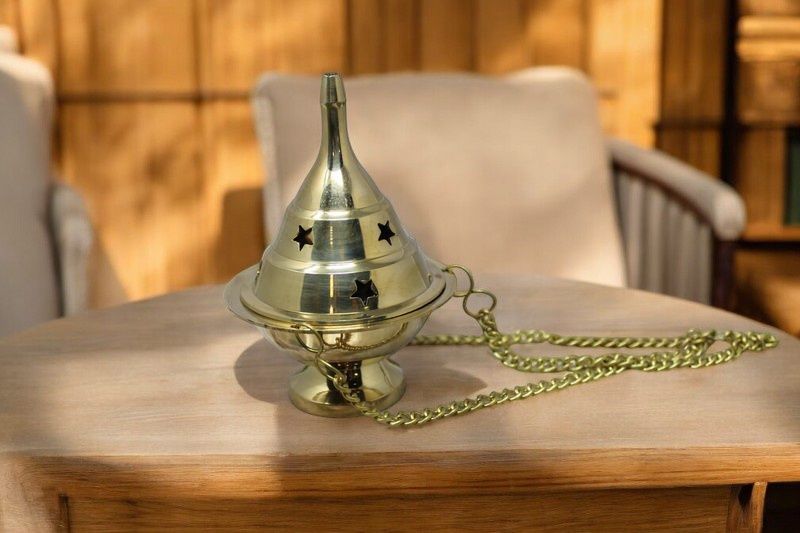 Hanging Brass Incense Burner