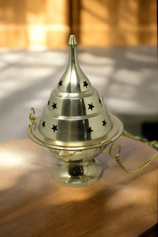 Hanging Brass Incense Burner