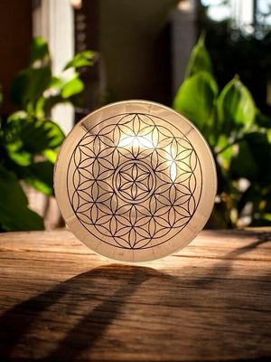 Copper Bowl Flower of Life 6"