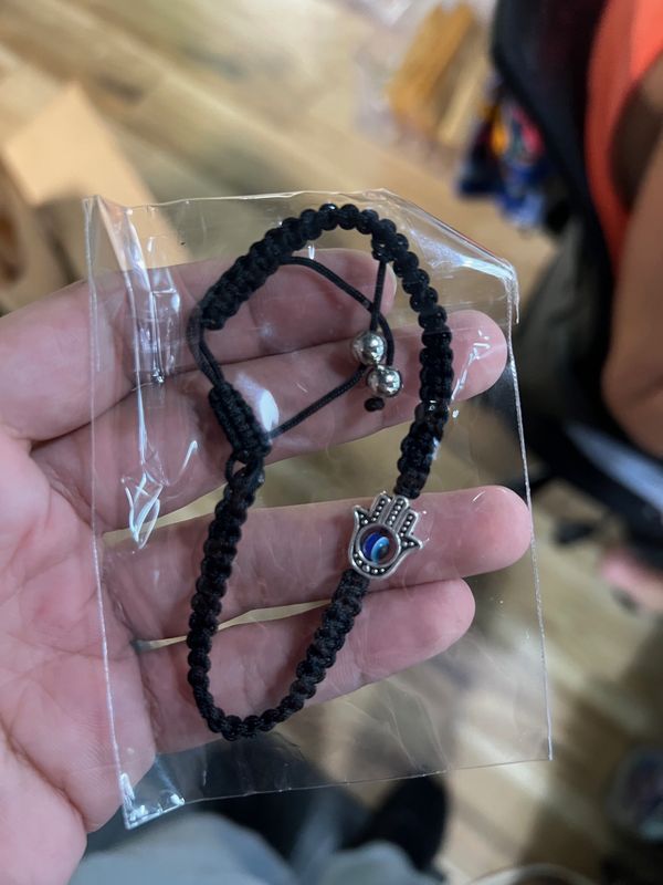Hamsa / Evil Eye Bead Braided Bracelet