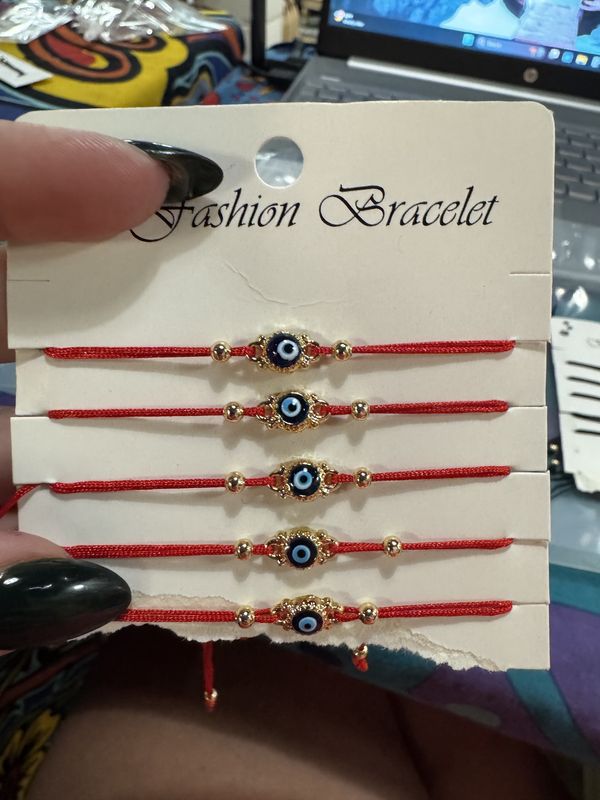 Small Gold Evil Eye Bracelet