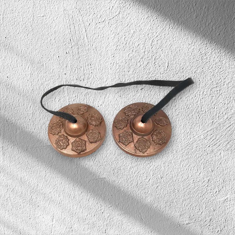 Brass Tibetan Tingsha 7 Chakra