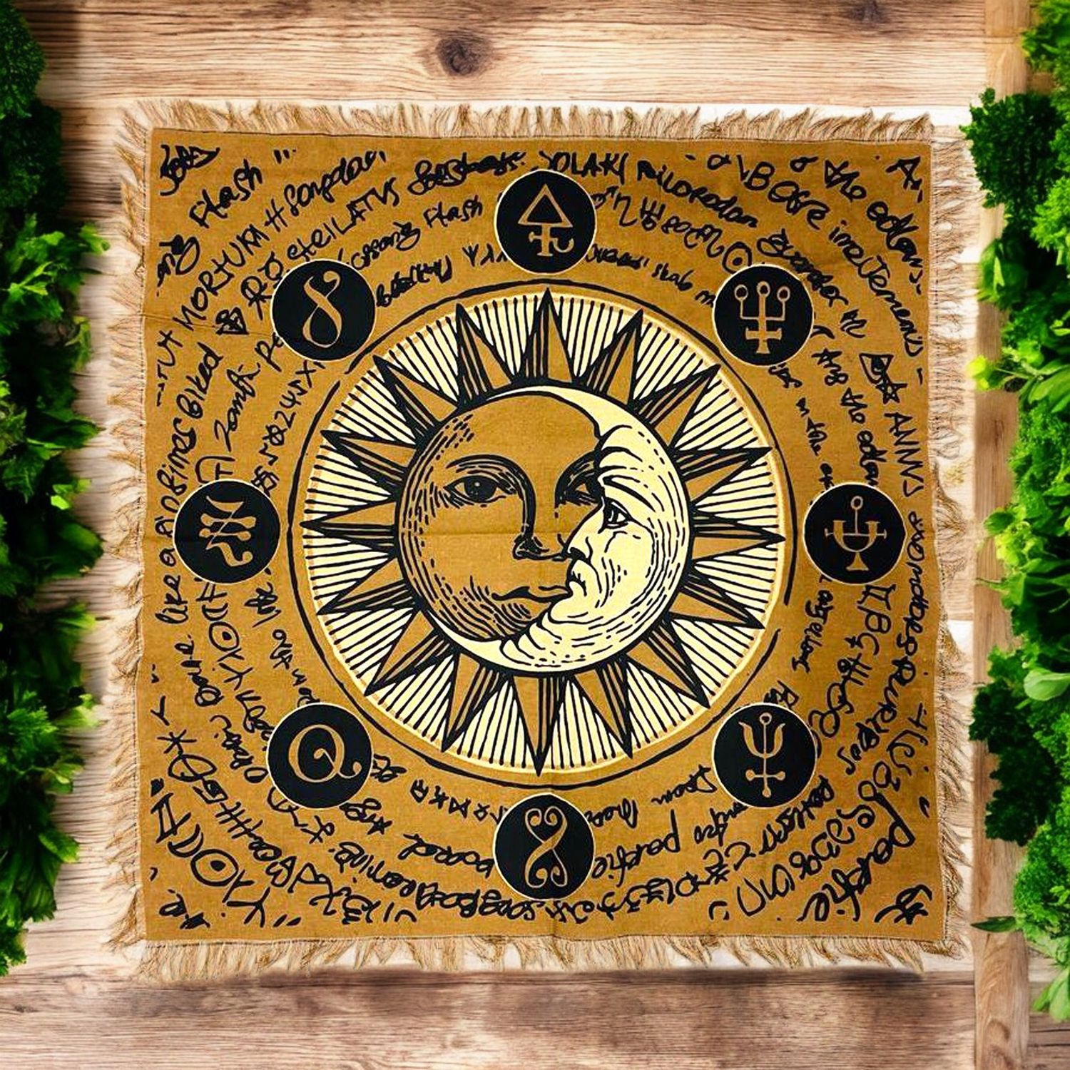 The Sun Altar Cloth 18x18&quot;