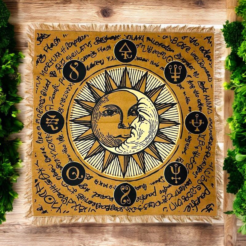 The Sun Altar Cloth 18x18&quot;
