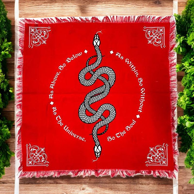Serpent Altar Cloth 18x18&quot;