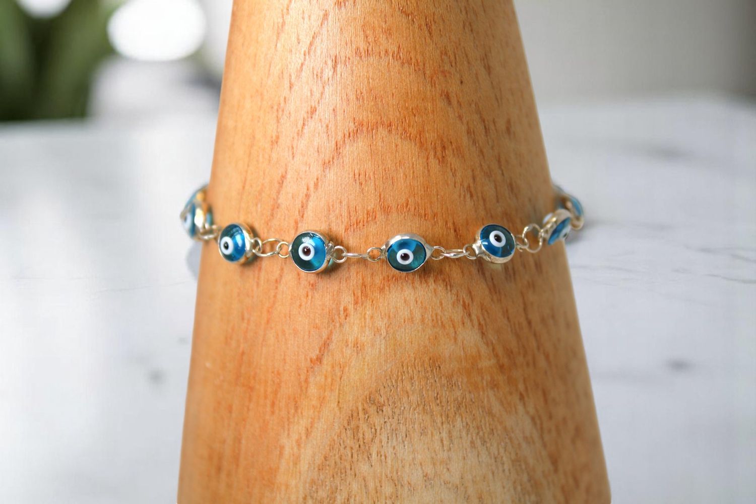 Evil Eye Sterling Silver Bracelet