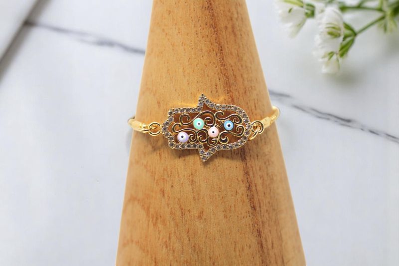 Hamsa Gold Bracelet