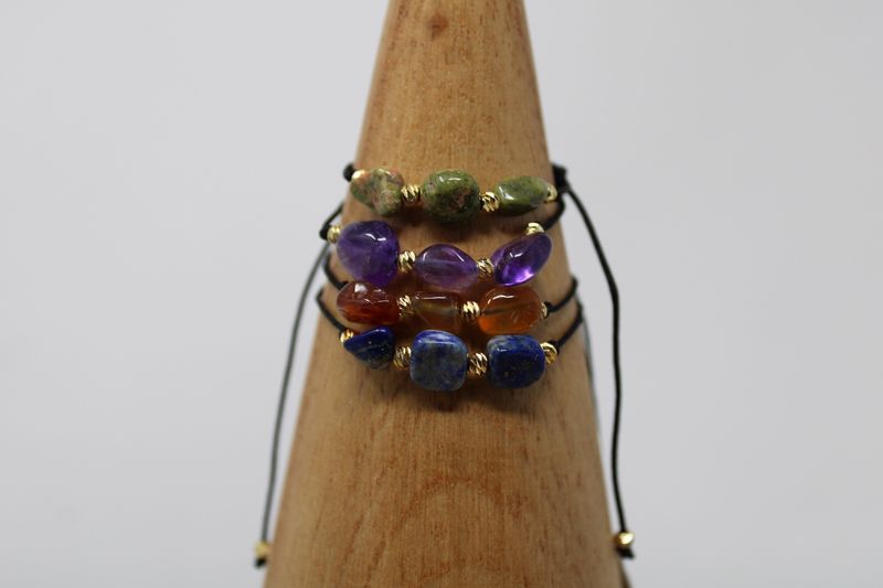 Triple Crystal Adjustable Bracelet
