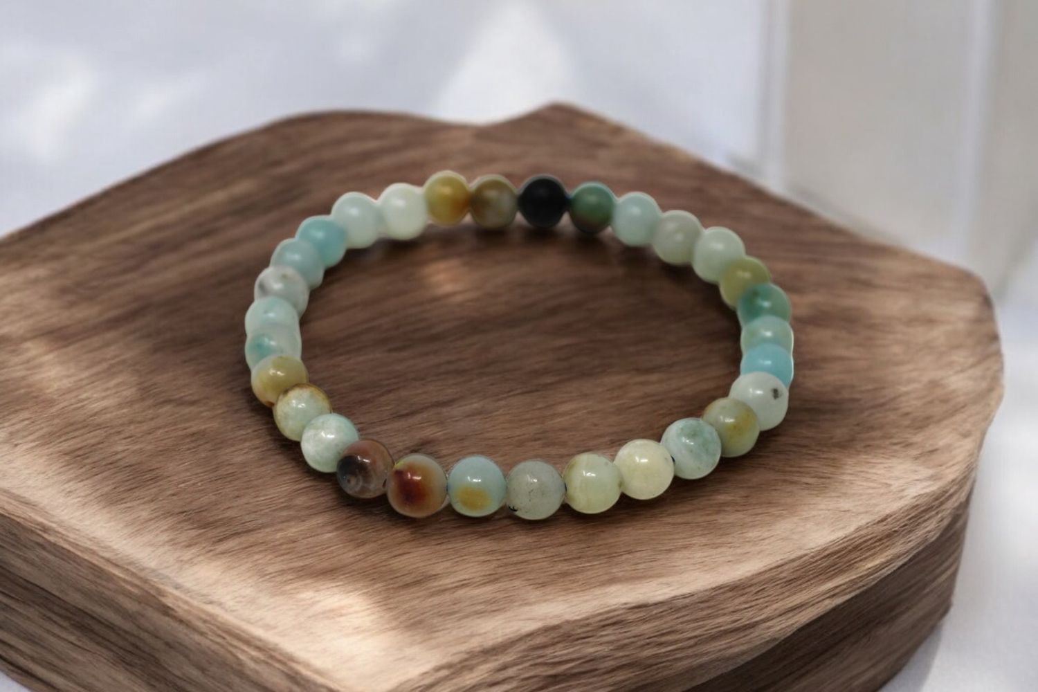 6mm Crystal Bracelet, Crystal: Amazonite