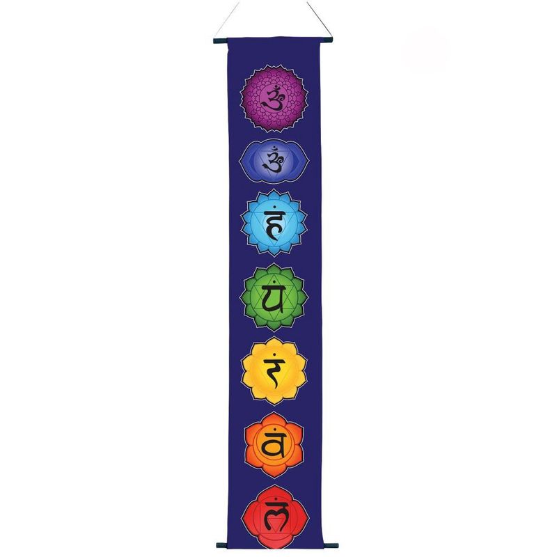 Blue Chakra Banner 12x48"