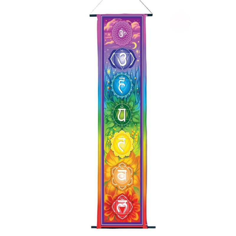 Flower Chakra Banner 6x24"