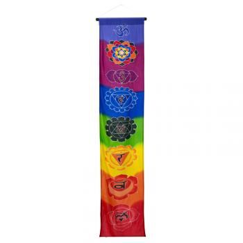 Seven Chakras Multi Color Banner 68"