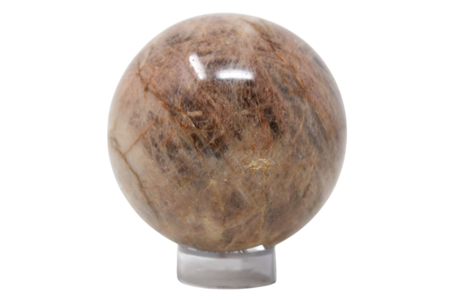 Peach Moonstone Sphere 3"