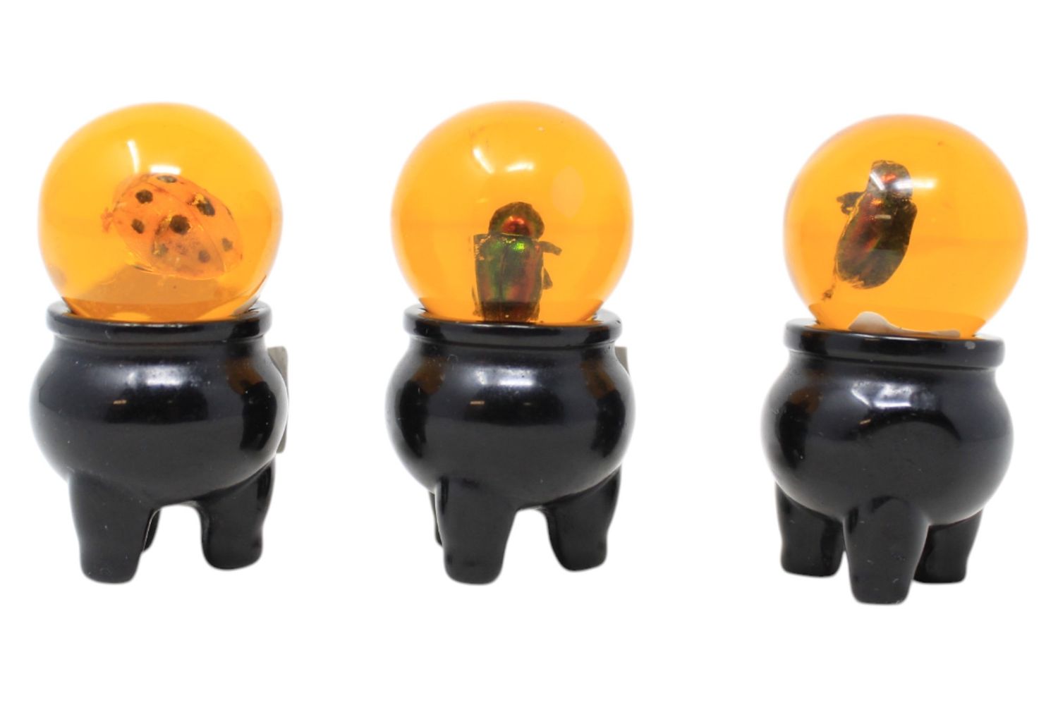 Amber Sphere With Insect 1"