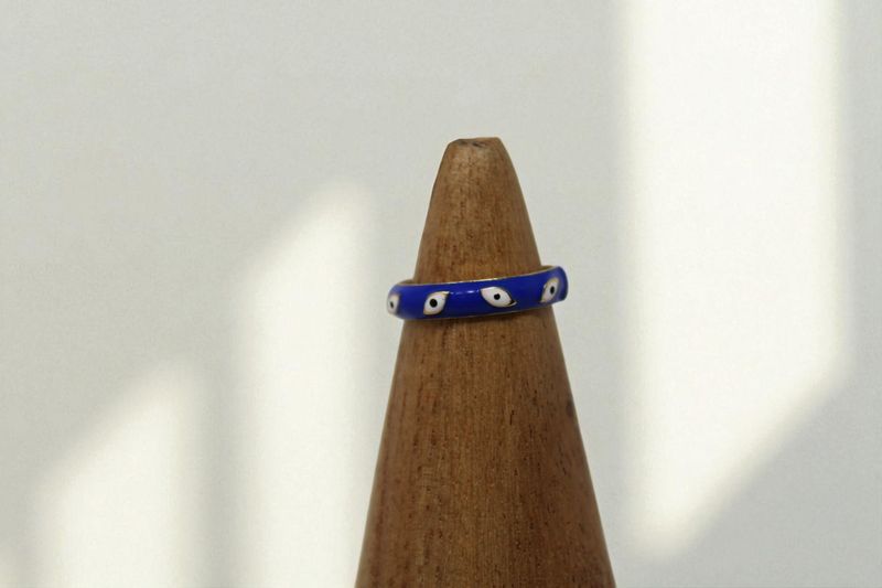 Evil Eye Slanted Eyes Ring