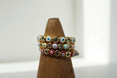 Circle Diamond Evil Eye Ring