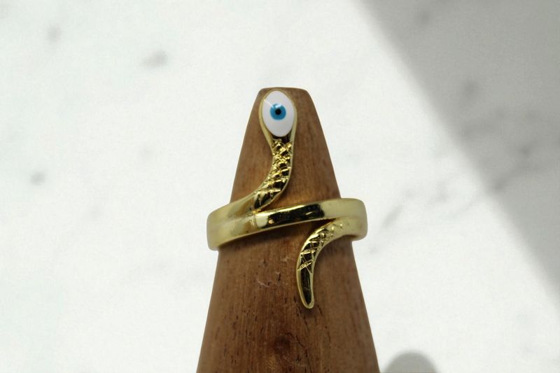Snake Evil Eye Ring