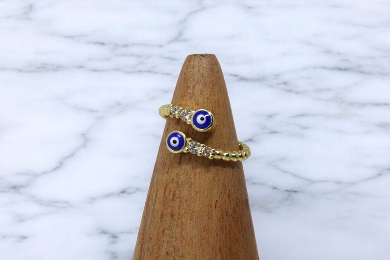 Wrap Duo Evil Eye Ring