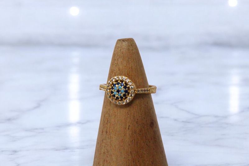 Single Evil Eye Sun Ring