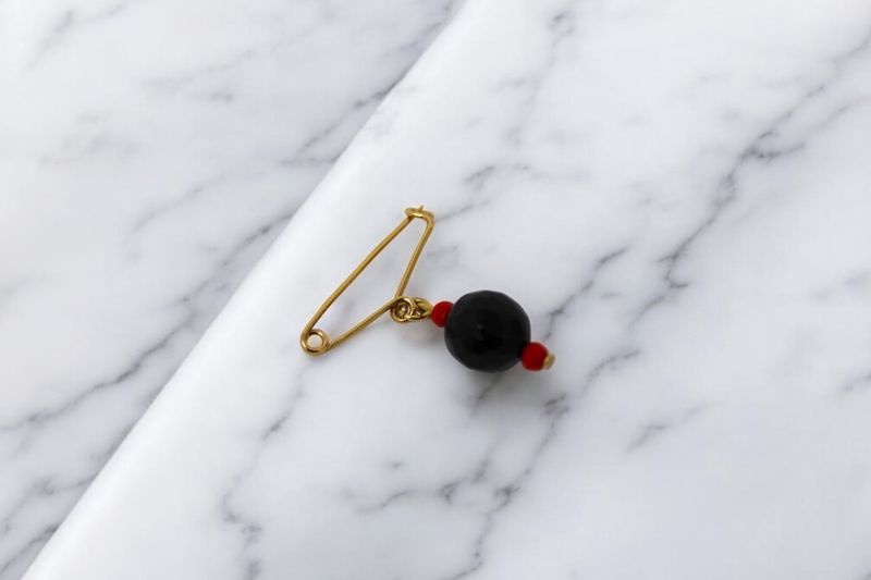 Azabache Evil Eye Pin