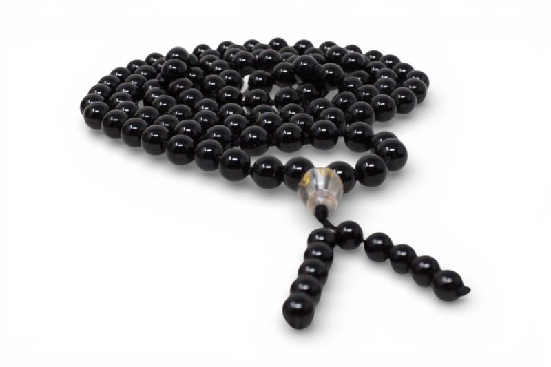 Black Obsidian Mala