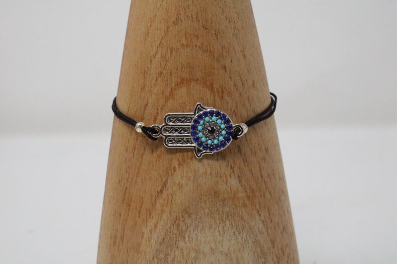 Hamsa Rhinestone Bracelet