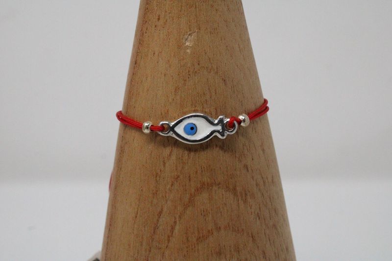 Evil Eye Fish String Bracelet