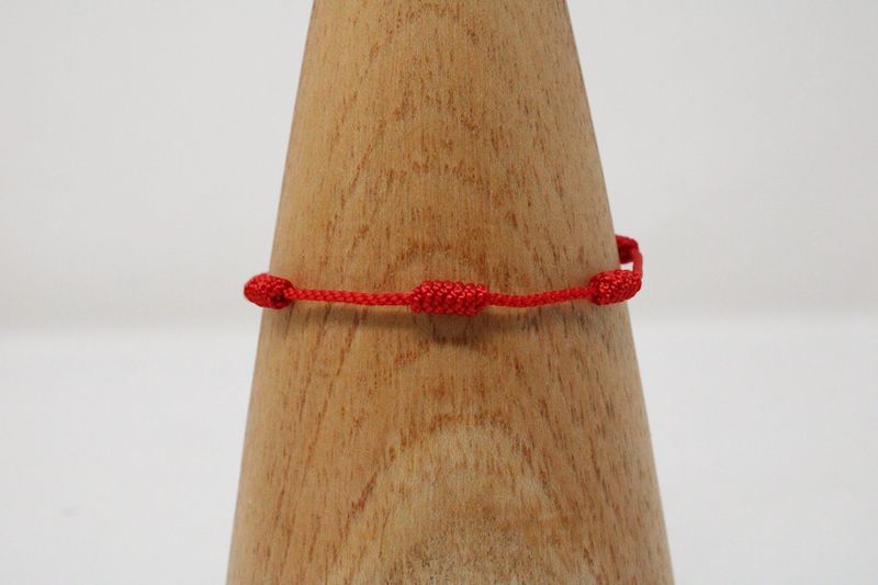 7 Knot Red String Bracelet