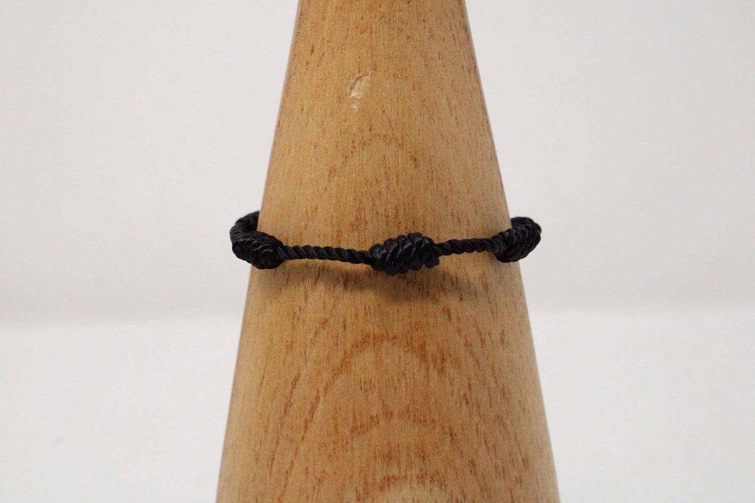 7 Knot Black String Bracelet