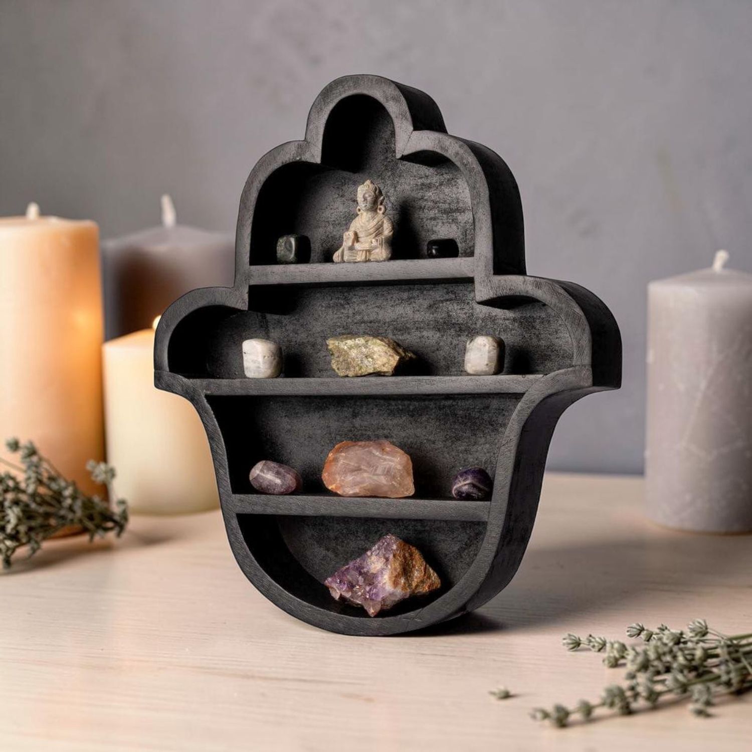 Hamsa Wooden Wall Display