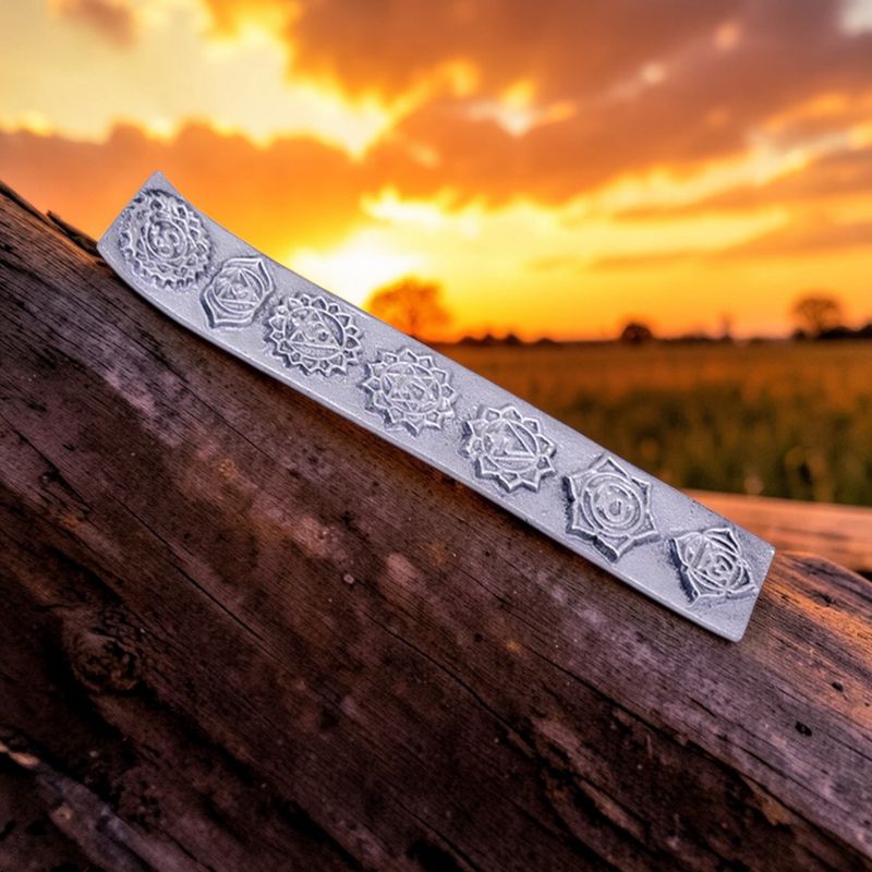 7 Chakra Aluminum Stick Incense Holder