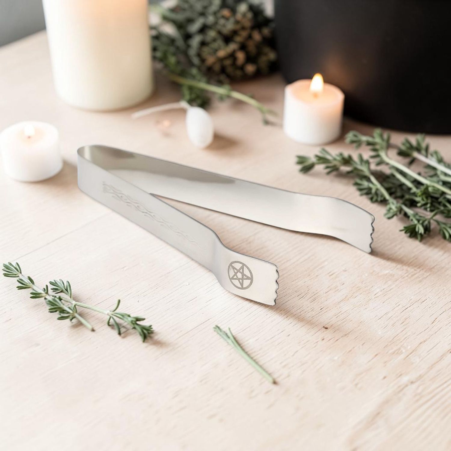 Stainless Steel Tongs 6", Type: Pentacle