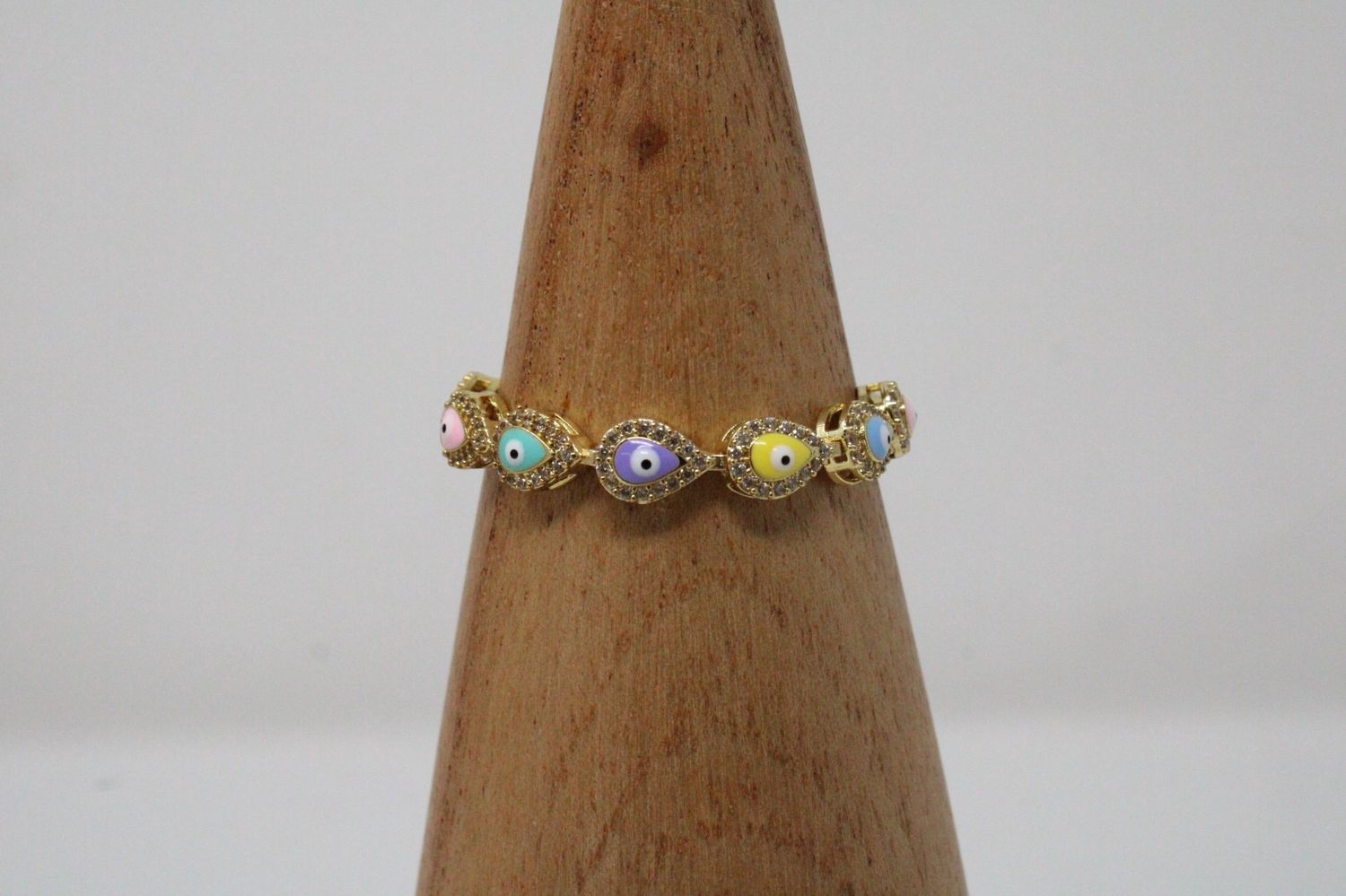 Evil Eye Multi Color Tear Drop Bracelet