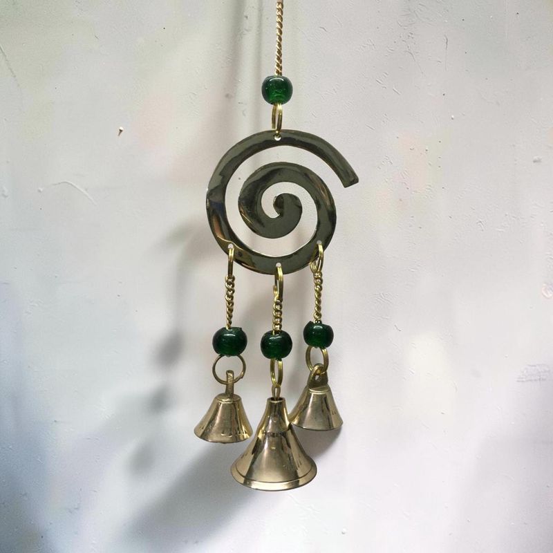 Brass Wind Chime Spiral