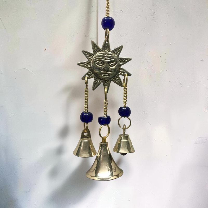 Brass Wind Chime Sun