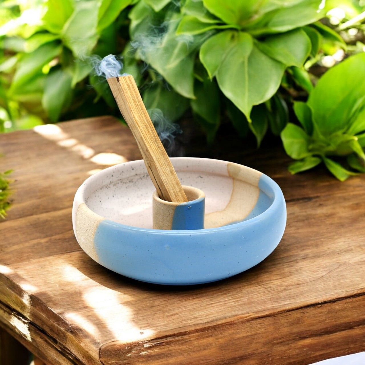 Light Blue Ceramic Palo Santo Burner