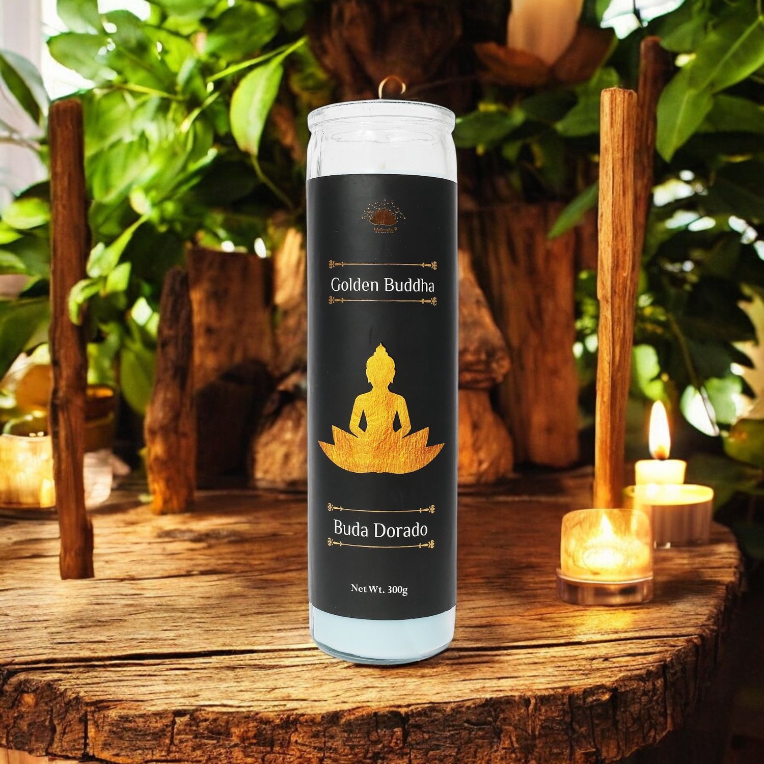 Golden Buddha 7 Day Candle