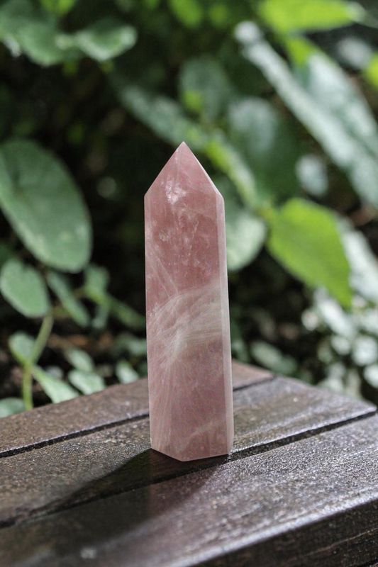 Rose Quartz Tower 12"x4.5"