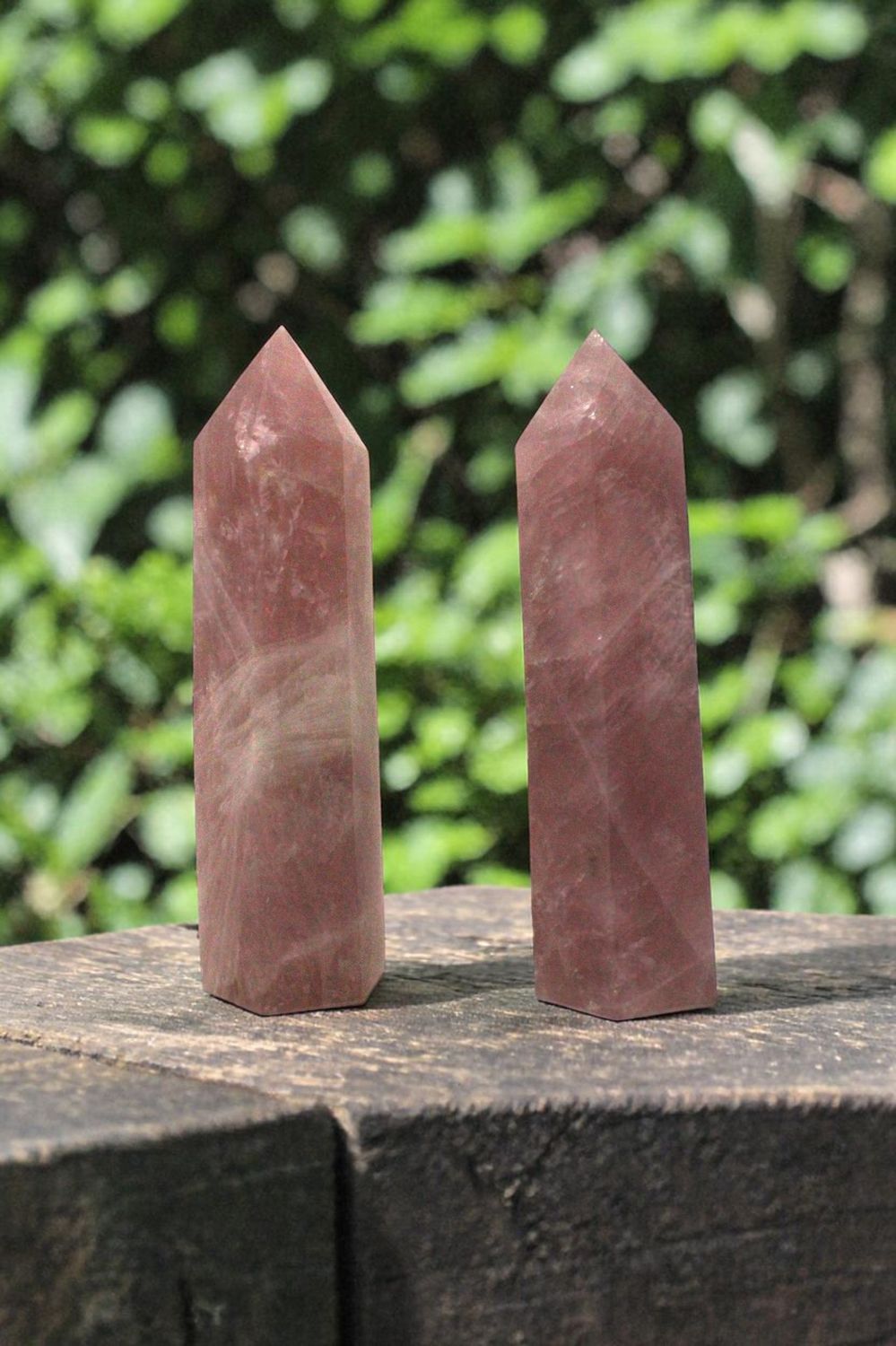 Rose Quartz Tower 12"x4.5"