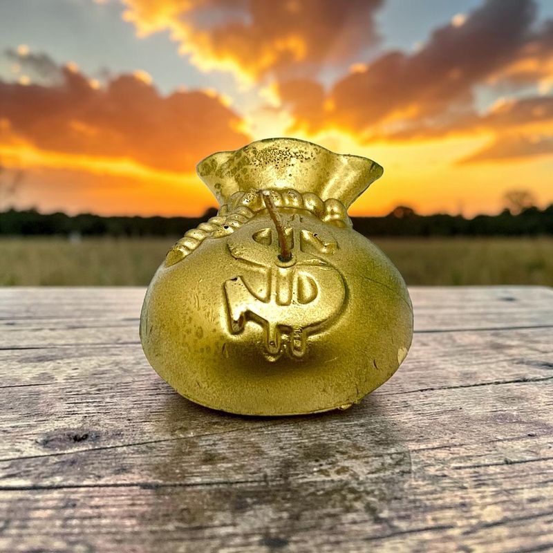 Money Bag Candle
