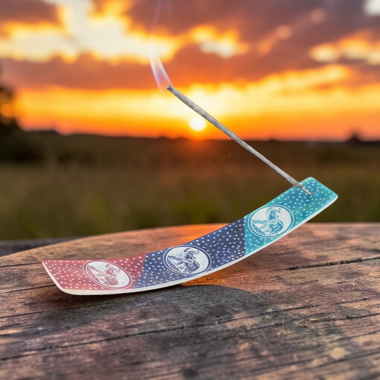 Elephant Soapstone Incense Holder 10"