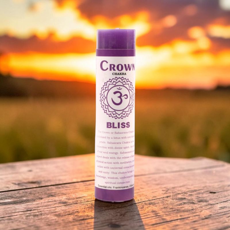 Chakra Pilar Candle 7"