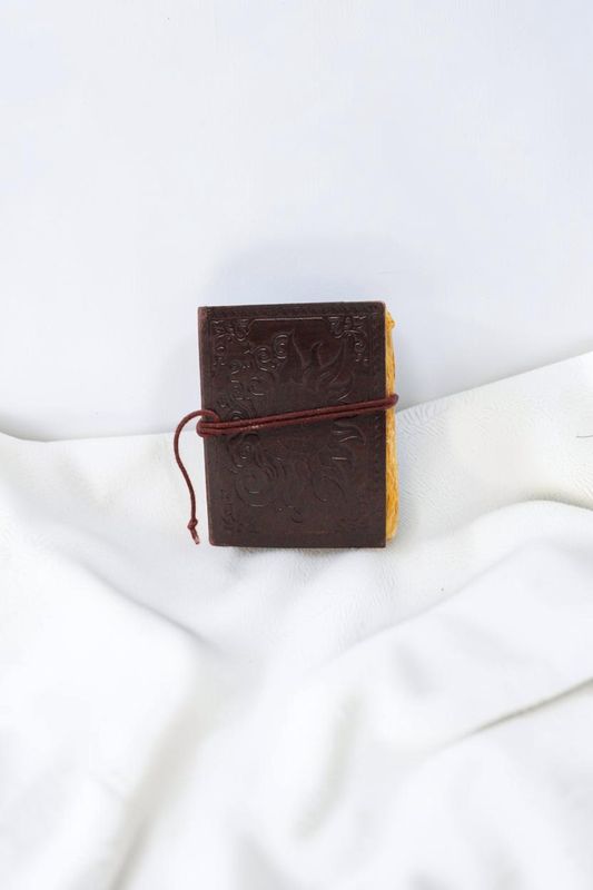 Leather Embossed Journal 3x4"