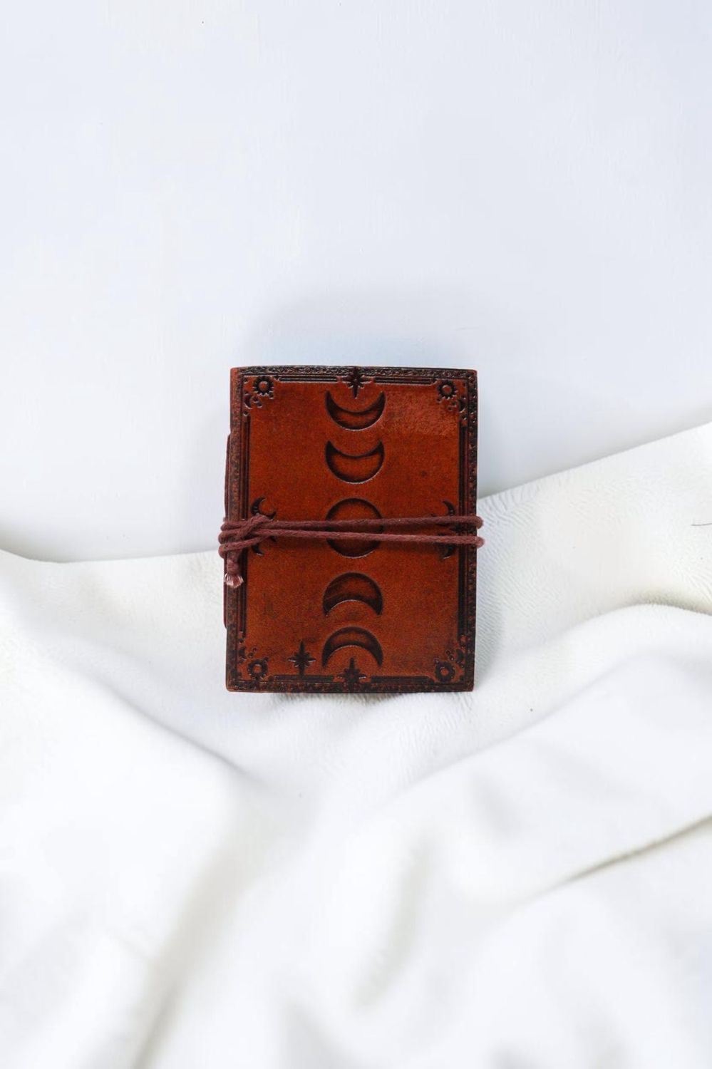 Leather Embossed Journal 3x4", Type: Moon Phase