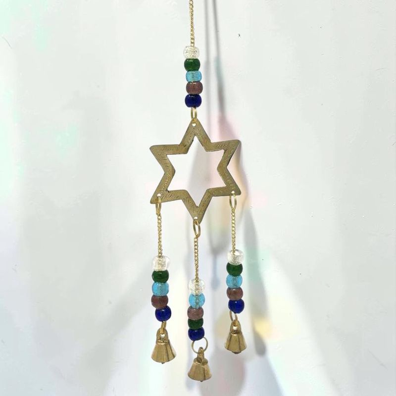 Brass Wind Chime Star