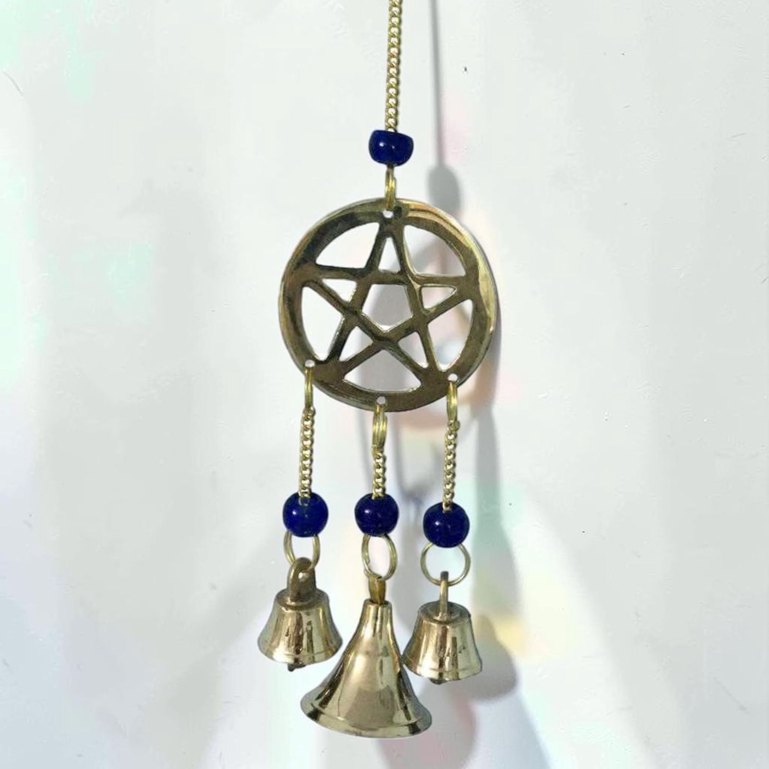 Brass Wind Chime Pentacle