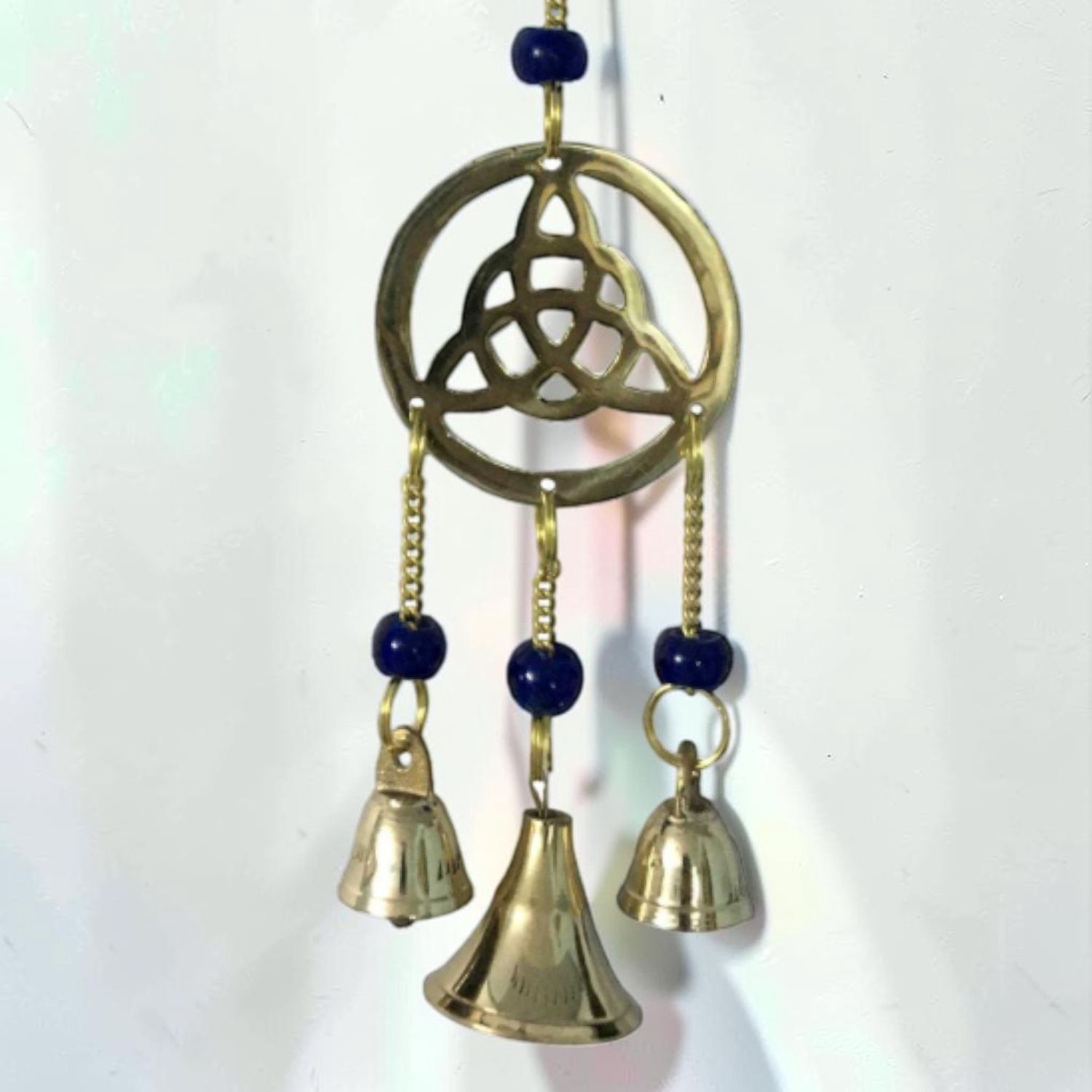 Brass Wind Chime Triquetra