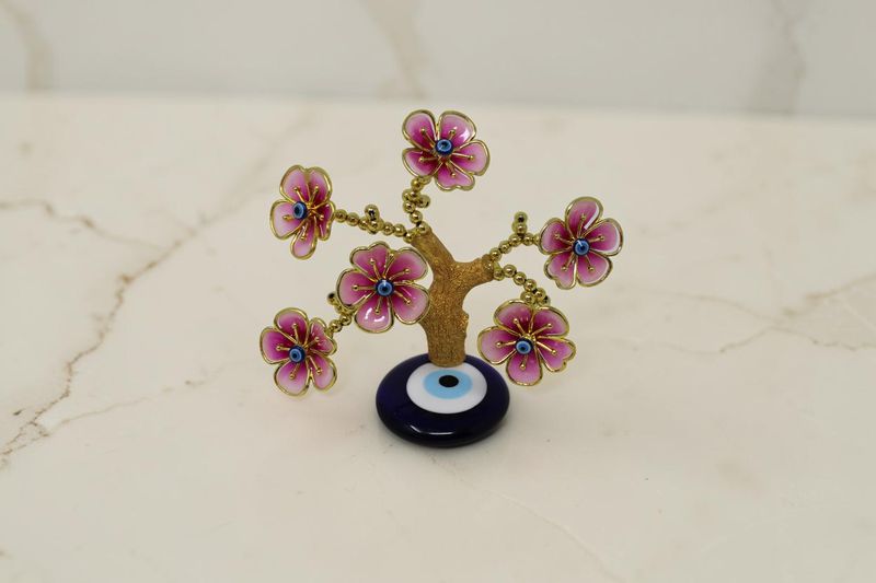 Pink Evil Eye Tree 4.5"