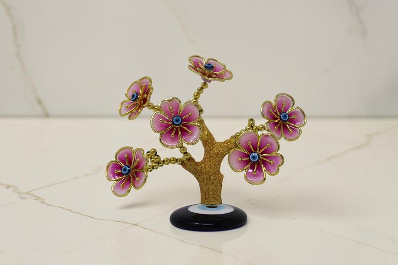 Pink Evil Eye Tree 4.5"