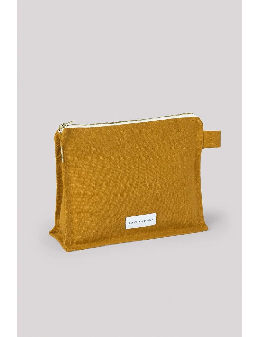 Organic Cotton Toiletry Bag, Colour: Saffron